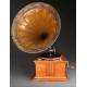 horn gramophone, Ca. 1910.