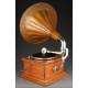 horn gramophone, Ca. 1910.