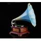 Beautiful and Luxurious Spanish horn gramophone His Master's Voice. Barcelona, ca. 1910