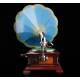 Beautiful and Luxurious Spanish horn gramophone His Master's Voice. Barcelona, ca. 1910