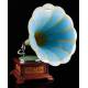 Beautiful and Luxurious Spanish horn gramophone His Master's Voice. Barcelona, ca. 1910