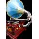 Beautiful and Luxurious Spanish horn gramophone His Master's Voice. Barcelona, ca. 1910