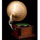 Antique Thorens horn gramophone. Central Europe, Circa 1910, in good working order.