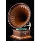 Magnificent HMV horn gramophone in excellent condition. Great Britain, 1905-10