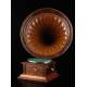 Magnificent HMV horn gramophone in excellent condition. Great Britain, 1905-10