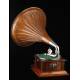 Magnificent HMV horn gramophone in excellent condition. Great Britain, 1905-10