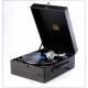 Antique HMV Suitcase Gramophone in perfect working order. England, 1930's