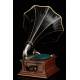 Victor Monarch Gramophone with Trumpet 'Morning Glory'. United States, Circa 1905