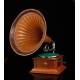 horn gramophone HMV, 1910