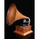 horn gramophone HMV, 1910