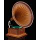 horn gramophone HMV, 1910