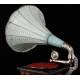 Early 20th Century horn gramophone. In perfect working condition.