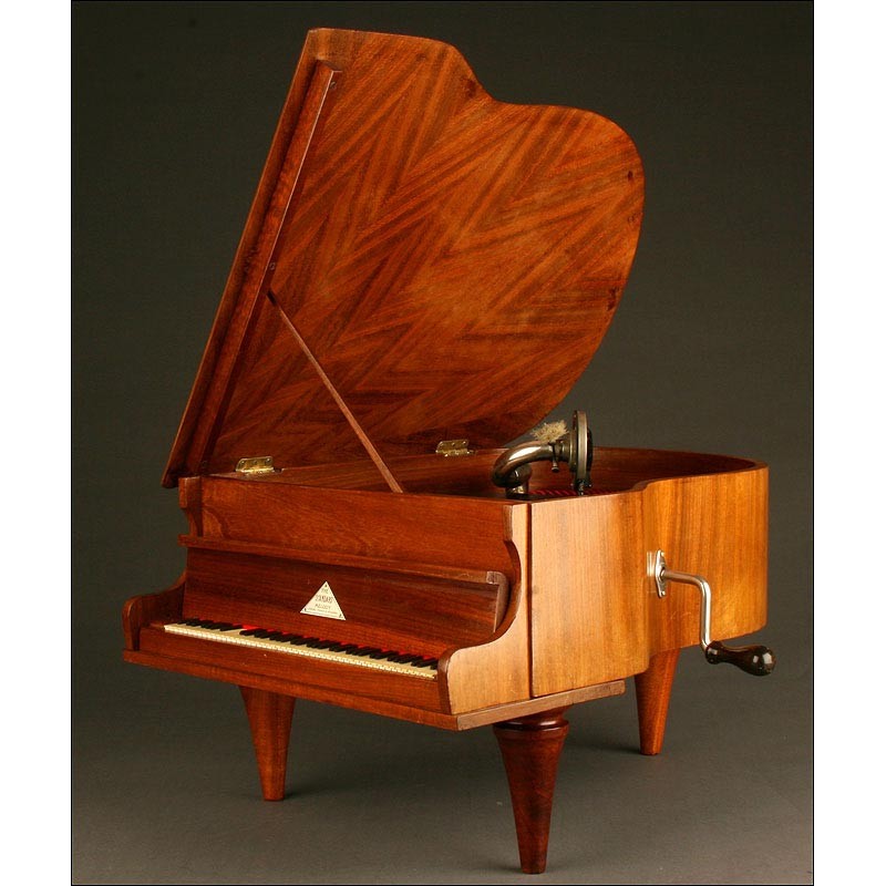 Extraordinary Rare Melody Gramophone in Piano Shape, 1930.