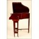 Extraordinarily rare Columbia Gramophone with Piano Form. Mahogany wood.