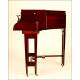 Extraordinarily rare Columbia Gramophone with Piano Form. Mahogany wood.