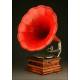 Magnificent Gramophone His Master's Voice, 1905. Excellent reproduction sound.