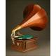 Magnificent Original Gramophone His Master's Voice. Year 1915. Excellent Sound Quality.