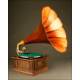 Magnificent Original Gramophone His Master's Voice. Year 1915. Excellent Sound Quality.