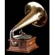 Antique His Master's Voice Monarch Junior Gramophone. USA, Circa 1904