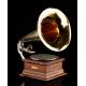 Antique His Master's Voice Monarch Junior Gramophone. USA, Circa 1904