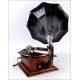 Antique His Master's Voice Working Gramophone. France, Circa 1910