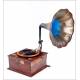 Antique horn gramophone in Excellent Condition. France, Circa 1920