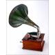 Antique Pathé 'Day and Night' Gramophone in very good working order. France, 1910