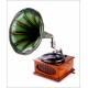 Antique Pathé 'Day and Night' Gramophone in very good working order. France, 1910