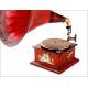 Antique horn gramophone with Spectacular Sound. Central Europe, Circa 1910