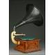 Ideal French Horn Gramophone. Year 1915. In perfect working order.