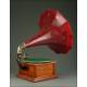 Spanish Gramophone His Master's Voice from 1920. Hand Decorated. Works wonderfully.