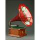 Spanish Gramophone His Master's Voice from 1920. Hand Decorated. Works wonderfully.