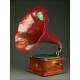 Spanish Gramophone His Master's Voice from 1920. Hand Decorated. Works wonderfully.