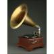 horn gramophone, 1920