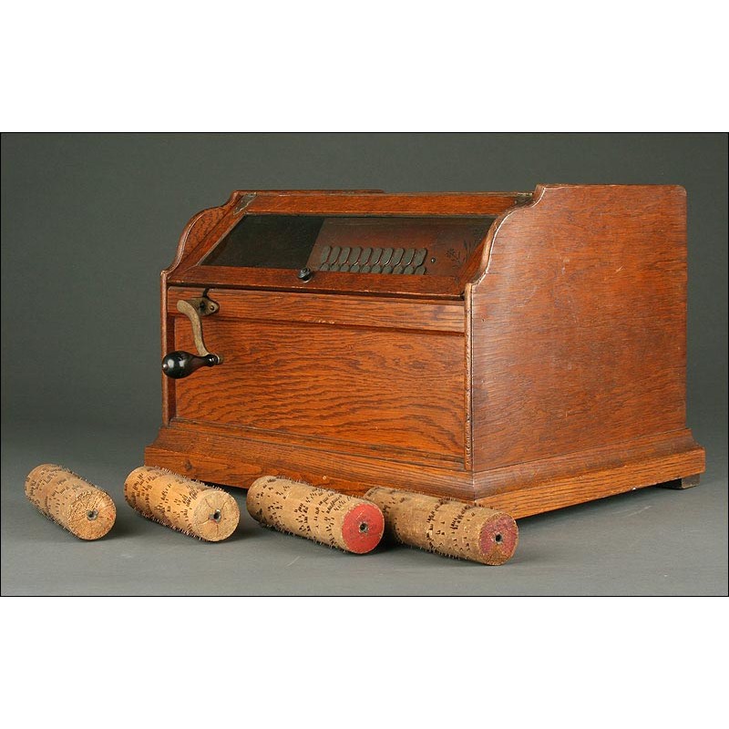 American Wood Organ, 1880. Working Very Well. With Four Rollers