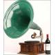 Parlophon horn gramophone, deluxe model. 1910