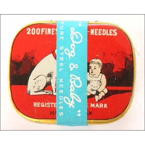 Box of 200 needles for gramophone Dog & Baby. High tone. Sealed