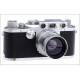 Leica IIIf camera in excellent condition and working order. Germany, 1951-52