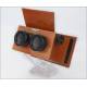 Antique Wooden Stereoscopic Viewfinder in Working Condition. France, Circa 1900