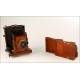 Very nice Beck Bellows Camera in very good condition. England, Circa 1890