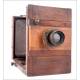 Magnificent Antique Field Camera in Working Condition. Circa 1890