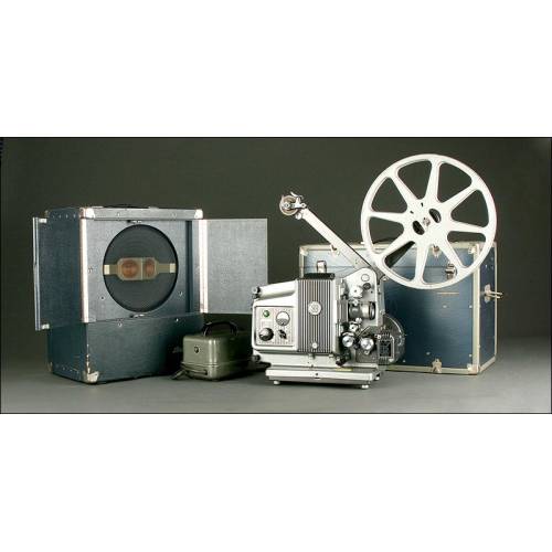 Vintage German Bauer Projector, Manufactured in the 60's of the XX Century. With Loudspeaker