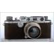 Leica IIIa Camera Manufactured in 1936-37. In Good Condition and with Two Original Lenses