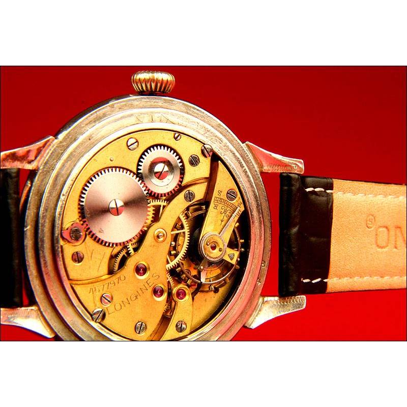 Precioso Reloj de Pulsera Longines con Dos Diales 1916