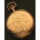 Elgin Pocket Watch Saboneta, USA, Solid Gold, Year 1911