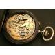 Lepine Pocket Watch, Chronograph, Tachymeter, Switzerland, Year 1890