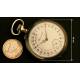 Lepine 24 hour Pocket Watch, Switzerland, Year 1900. Rarity