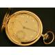 Saboneta Alpine Pocket Watch, Swiss, Solid Gold, circa 1925