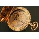 American Waltham Pocket Watch, Saboneta, 14K Solid Gold, 1896