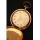 Saboneta Pocket Watch, Swiss, Solid Gold, Circa 1900